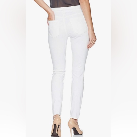 NYDJ Skinny Jeans Cotton Stretch Pure White Lift Tuck Tech Flattering NWT Sz 10 - Picture 3 of 10